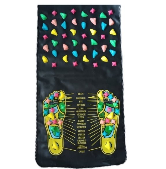 Tapis de Massage pour Pieds Effet Pavé, Coussin Relaxant avec Physiothérapie Infrarouge - IVOIRART.COM