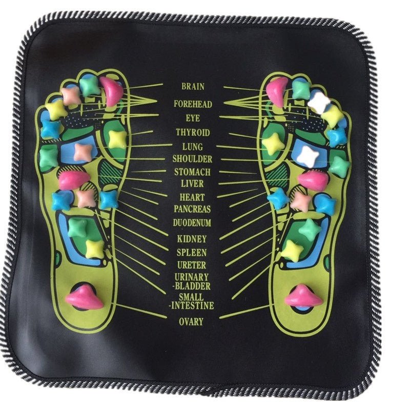 Tapis de Massage pour Pieds Effet Pavé, Coussin Relaxant avec Physiothérapie Infrarouge - IVOIRART.COM
