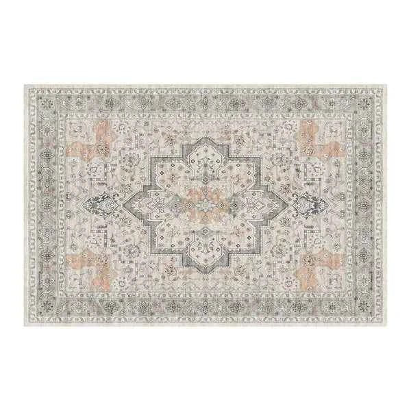Tapis d'entrée bohème vintage - Absorbant, lavable, antidérapant - IVOIRART.COM
