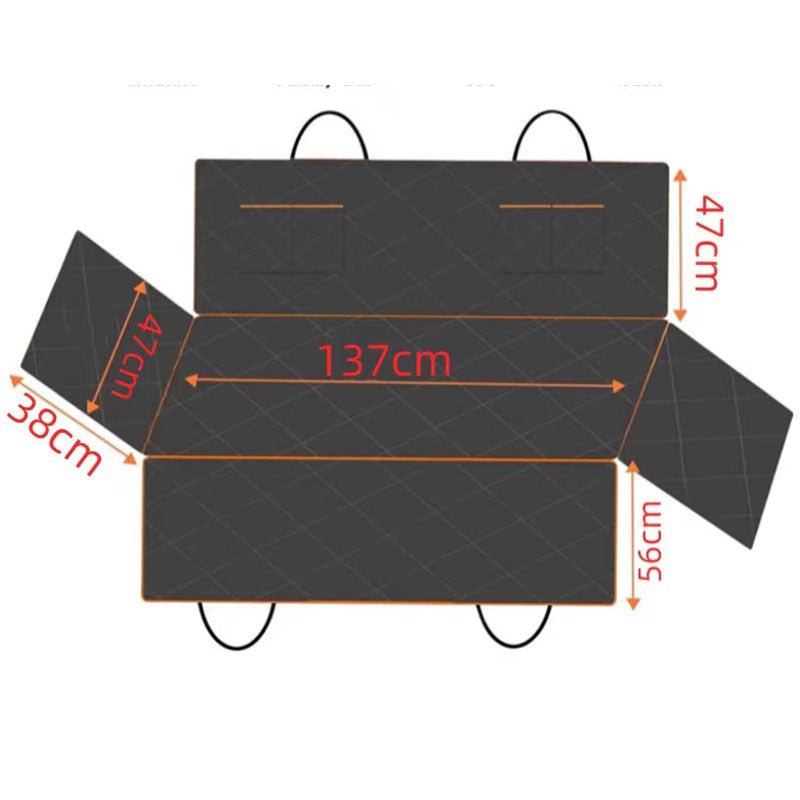 Tapis de Voiture en Tissu Oxford pour Animal Domestique, Siège Arrière Antisalissure, 147x137 cm - IVOIRART.COM