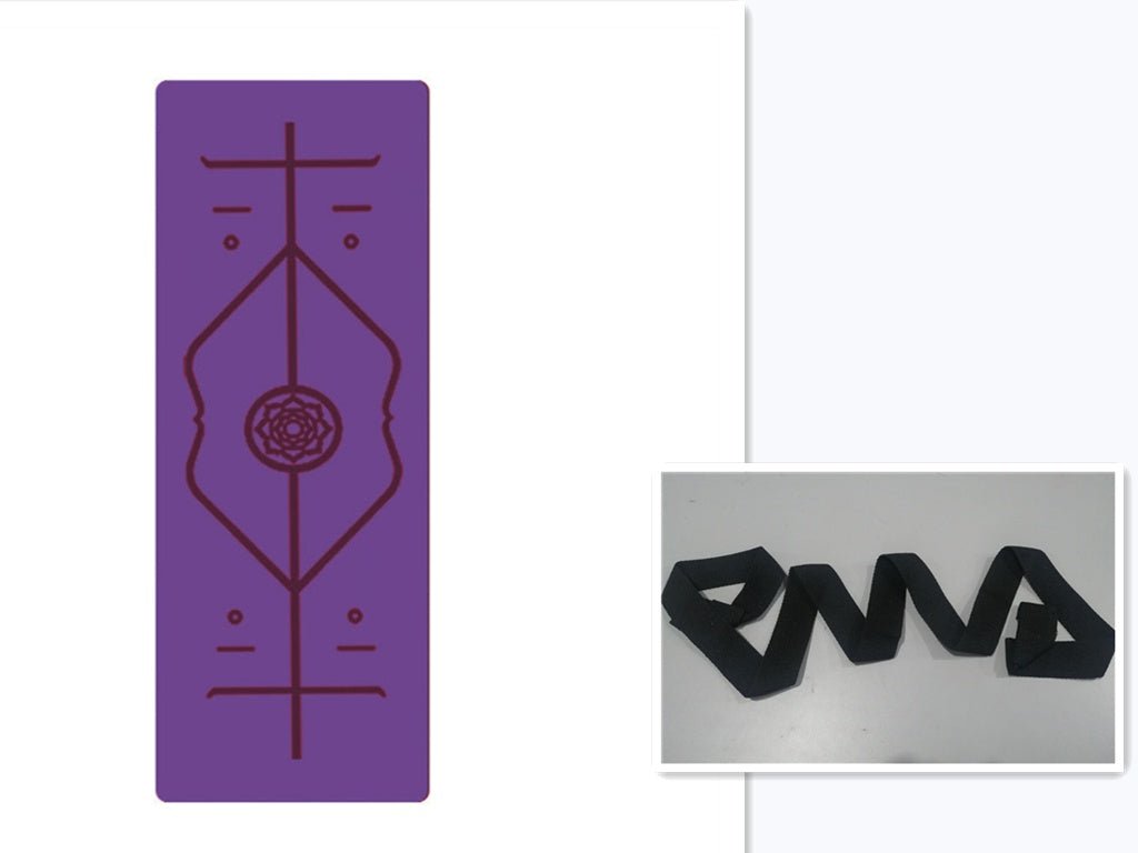 Tapis de Yoga Débutant Antidérapant en TPE avec Lignes de Position - 183×61×6 cm - IVOIRART.COM