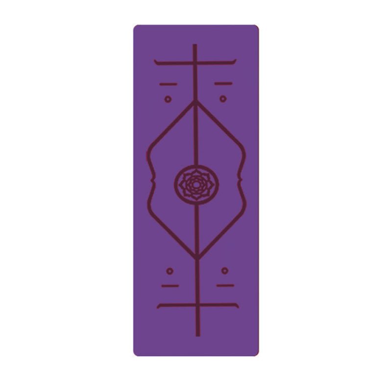Tapis de Yoga Débutant Antidérapant en TPE avec Lignes de Position - 183×61×6 cm - IVOIRART.COM