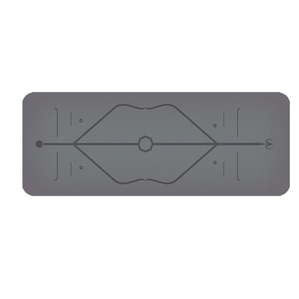 Tapis de yoga en caoutchouc naturel avec revêtement PU, épaisseur 5 mm, dimensions 1830x680 mm - IVOIRART.COM