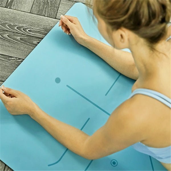 Tapis de yoga en caoutchouc naturel avec revêtement PU, épaisseur 5 mm, dimensions 1830x680 mm - IVOIRART.COM