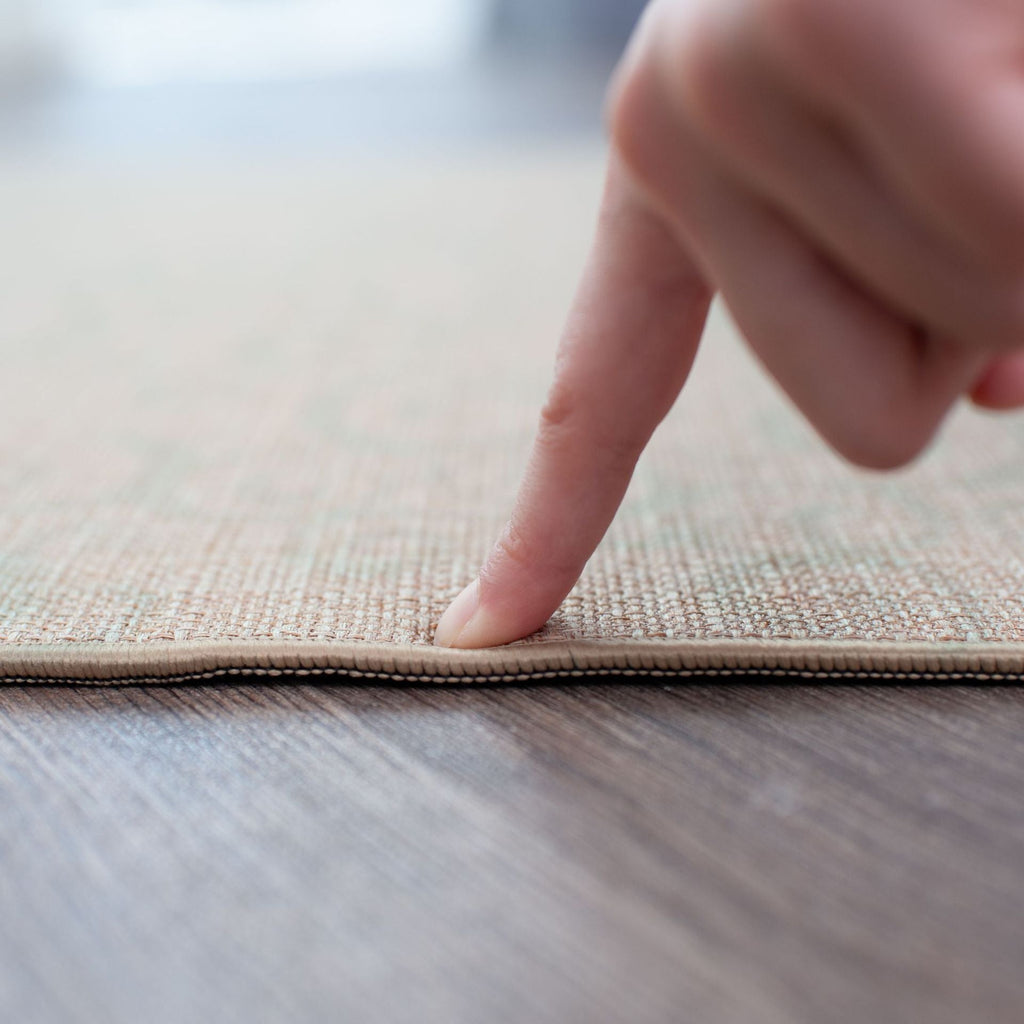 Tapis de yoga en lin et caoutchouc naturel 5mm — 183×68 mm, coloris Linen - Yoga! - IVOIRART.COM