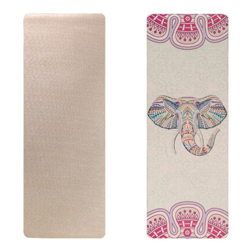 Tapis de yoga en lin et caoutchouc naturel 5mm — 183×68 mm, coloris Linen - Yoga! - IVOIRART.COM