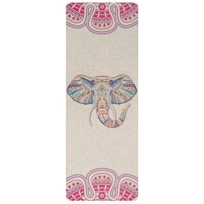 Tapis de yoga en lin et caoutchouc naturel 5mm — 183×68 mm, coloris Linen - Yoga! - IVOIRART.COM