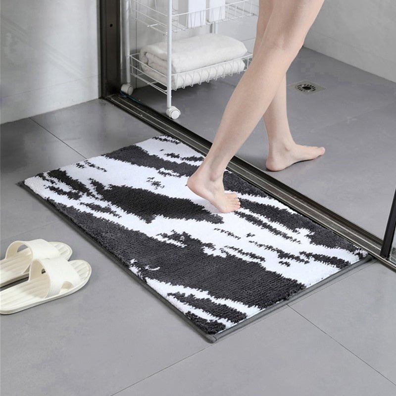 Tapis d’entrée en marbre nordique chic, absorbant et antidérapant pour porte - IVOIRART.COM