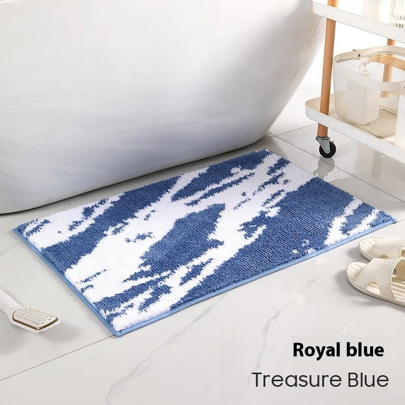 Tapis d’entrée en marbre nordique chic, absorbant et antidérapant pour porte - IVOIRART.COM