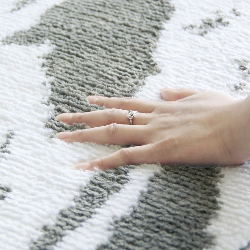 Tapis d’entrée en marbre nordique chic, absorbant et antidérapant pour porte - IVOIRART.COM