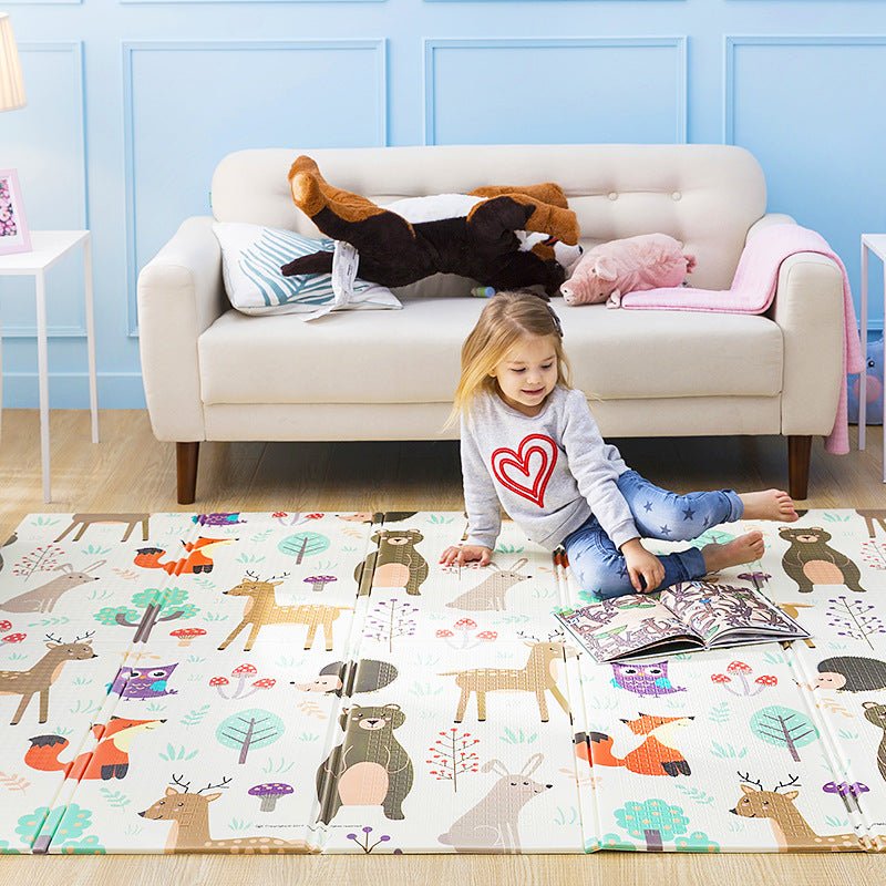 Tapis d’éveil épais pour bébé, tapis de jeu pliable pour ramper 150x200 cm - IVOIRART.COM