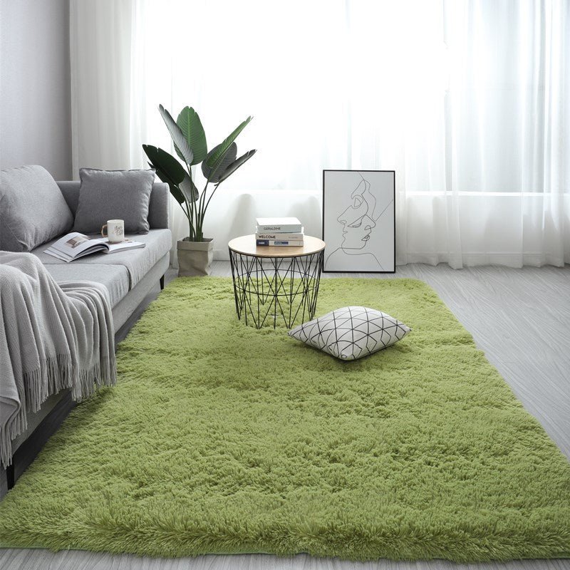 Tapis Nordique Moelleux Rectangle Grand Format Antidérapant Doux Blanc Rouge 13 Couleurs - IVOIRART.COM
