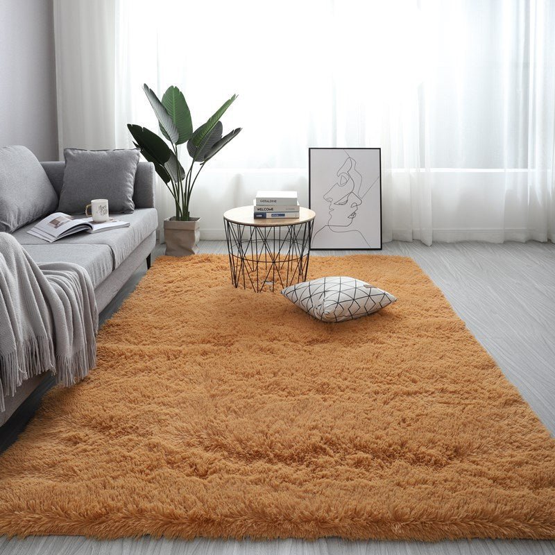 Tapis Nordique Moelleux Rectangle Grand Format Antidérapant Doux Blanc Rouge 13 Couleurs - IVOIRART.COM