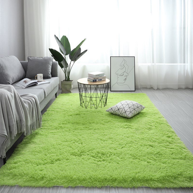 Tapis Nordique Moelleux Rectangle Grand Format Antidérapant Doux Blanc Rouge 13 Couleurs - IVOIRART.COM