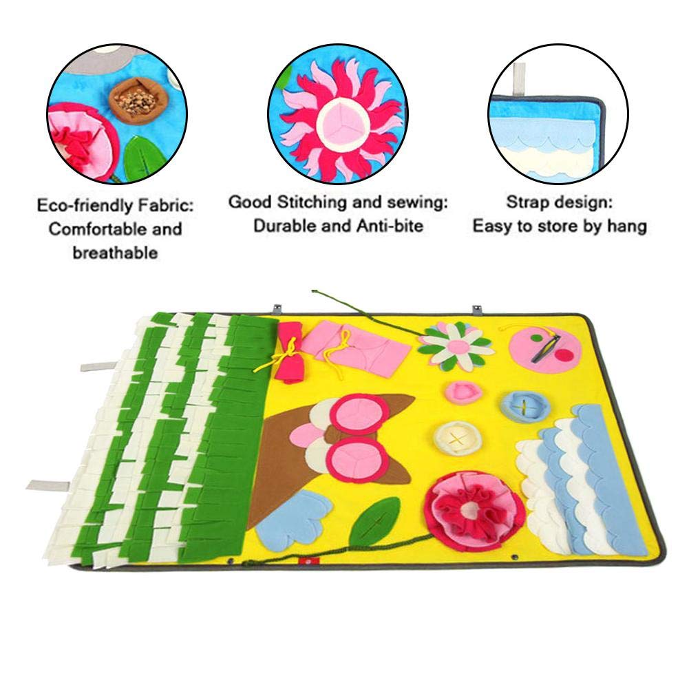 Tapis olfactif pour chien, coussins détente anti - stress pour animaux 60x90 cm - IVOIRART.COM
