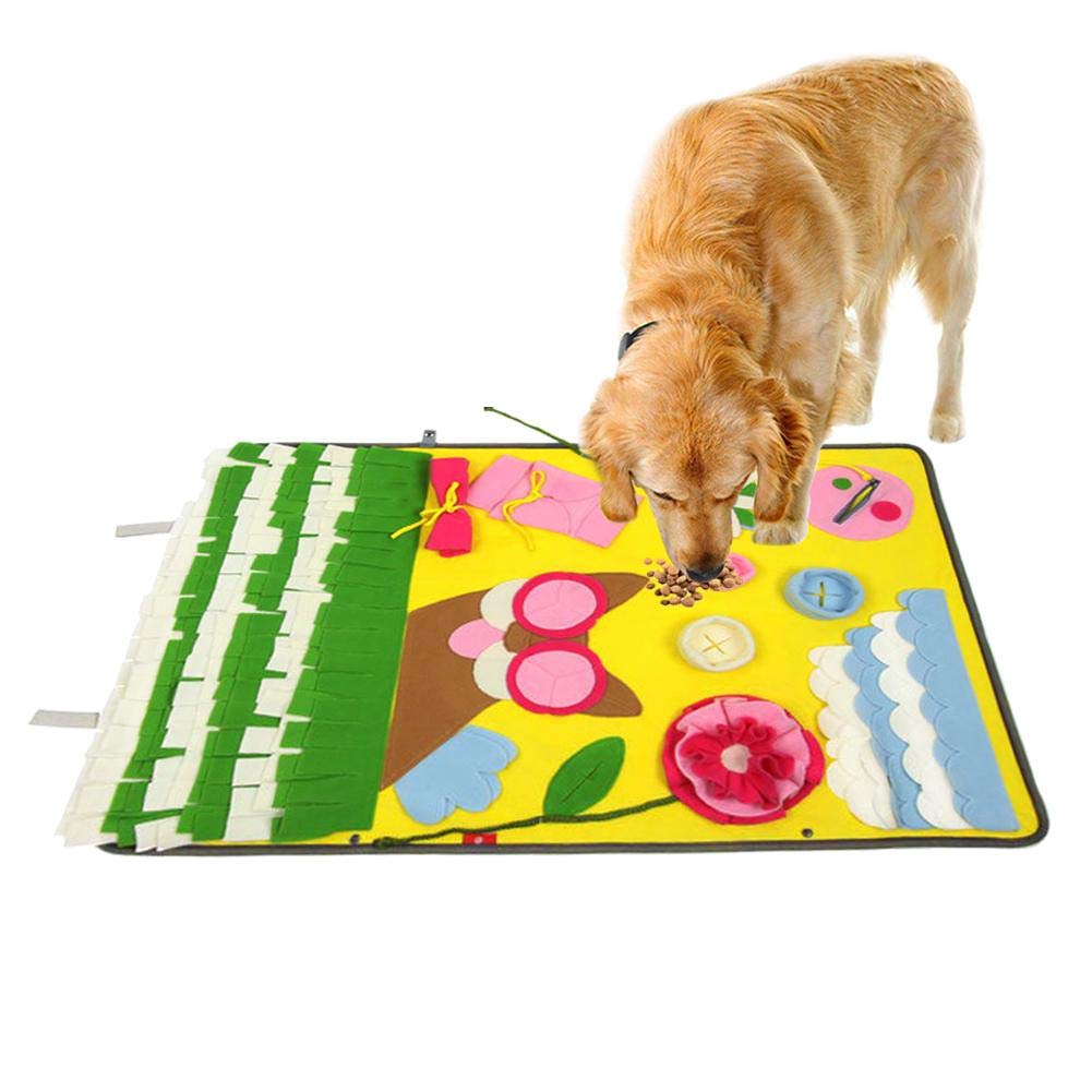 Tapis olfactif pour chien, coussins détente anti - stress pour animaux 60x90 cm - IVOIRART.COM
