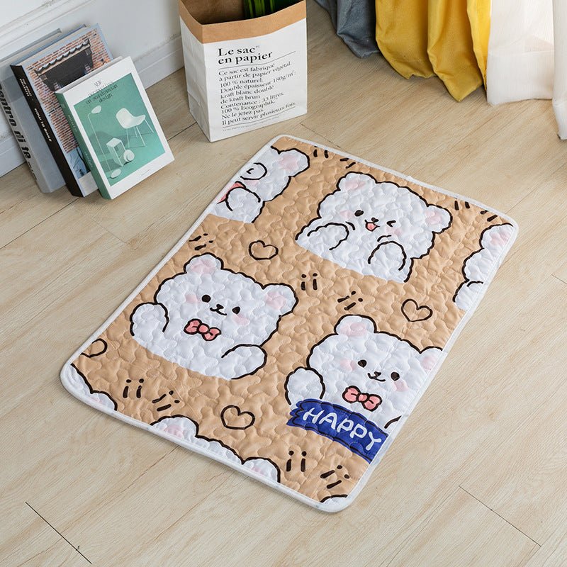 Tapis pour chien en coton confortable et antidérapant pour un sommeil paisible - IVOIRART.COM