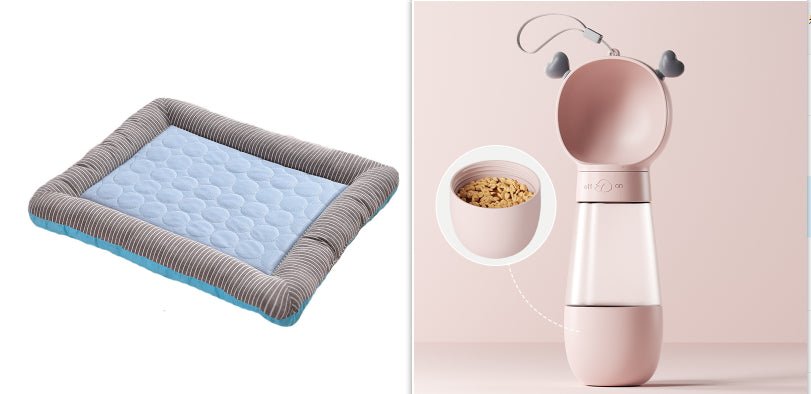 Tapis Rafraîchissant pour Animaux Chiens Chats Chiots Matelas Glacé Bleu Respirant - IVOIRART.COM