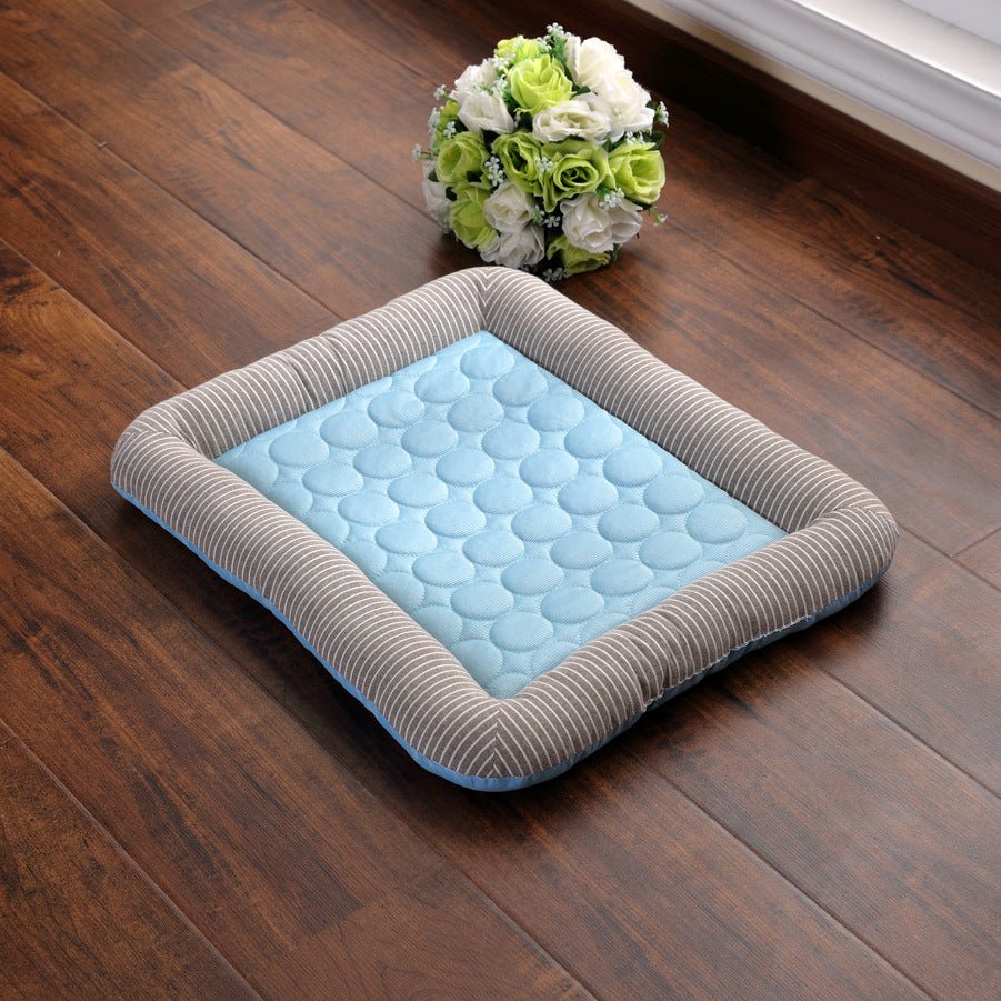 Tapis Rafraîchissant pour Animaux Chiens Chats Chiots Matelas Glacé Bleu Respirant - IVOIRART.COM