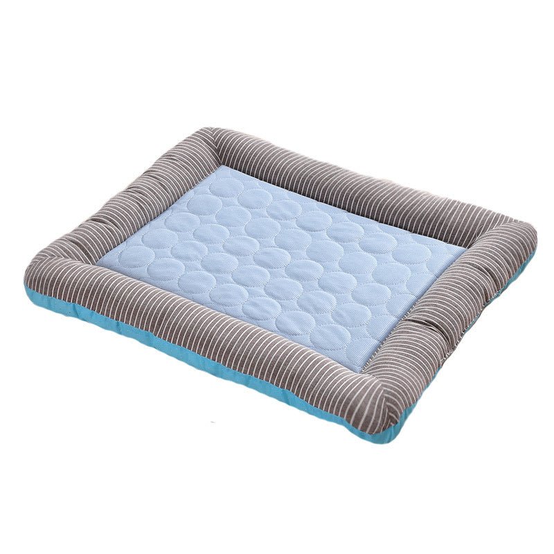 Tapis Rafraîchissant pour Animaux Chiens Chats Chiots Matelas Glacé Bleu Respirant - IVOIRART.COM