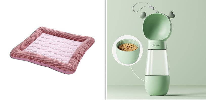 Tapis Rafraîchissant pour Animaux Chiens Chats Chiots Matelas Glacé Bleu Respirant - IVOIRART.COM