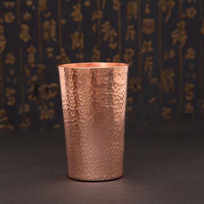 Tasse à café en cuivre personnalisée faite à la main — texture martelée artisan - IVOIRART.COM