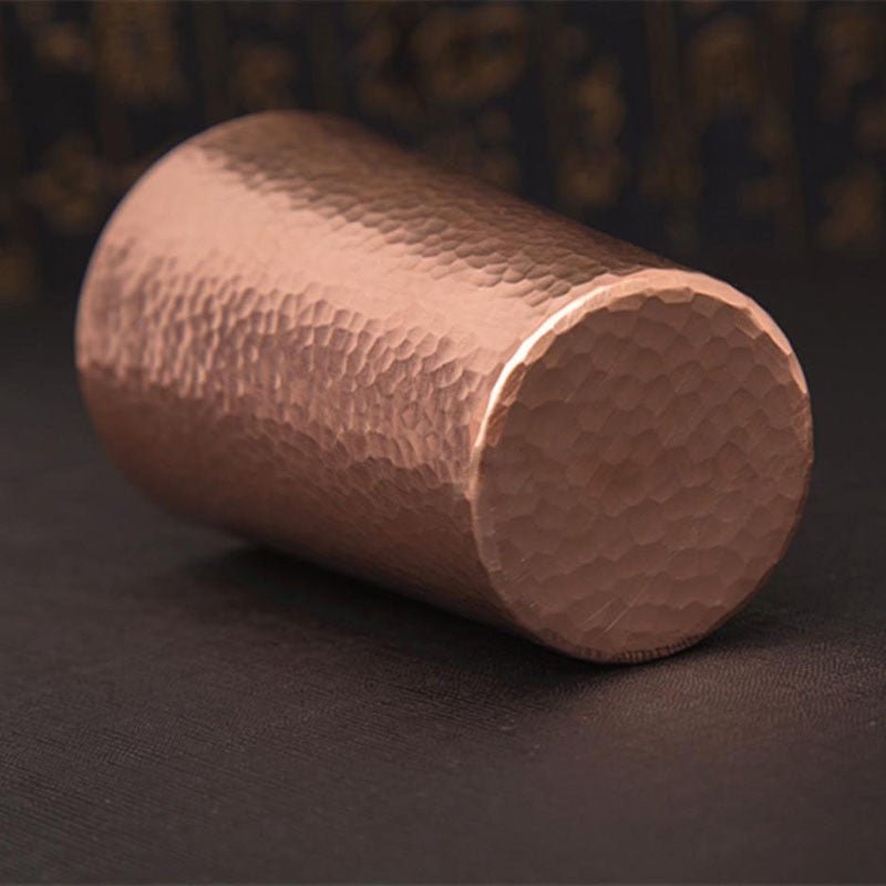 Tasse à café en cuivre personnalisée faite à la main — texture martelée artisan - IVOIRART.COM