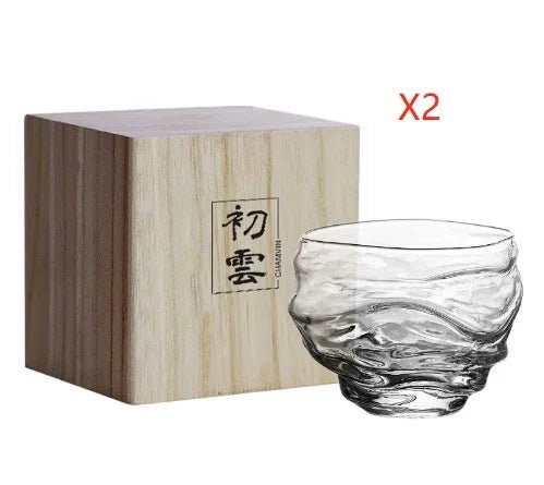 Tasse à Whisky en Verre Cristal Style Japonais Élégante et Légère 201 - 300 ml - IVOIRART.COM