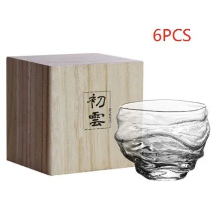 Tasse à Whisky en Verre Cristal Style Japonais Élégante et Légère 201 - 300 ml - IVOIRART.COM