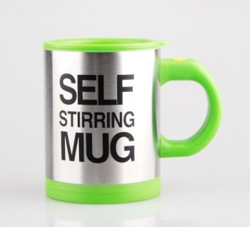 Tasse Électrique Rotative Automatique en Acier Inoxydable avec Agitation Intégrée - IVOIRART.COM