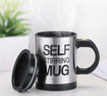 Tasse Électrique Rotative Automatique en Acier Inoxydable avec Agitation Intégrée - IVOIRART.COM