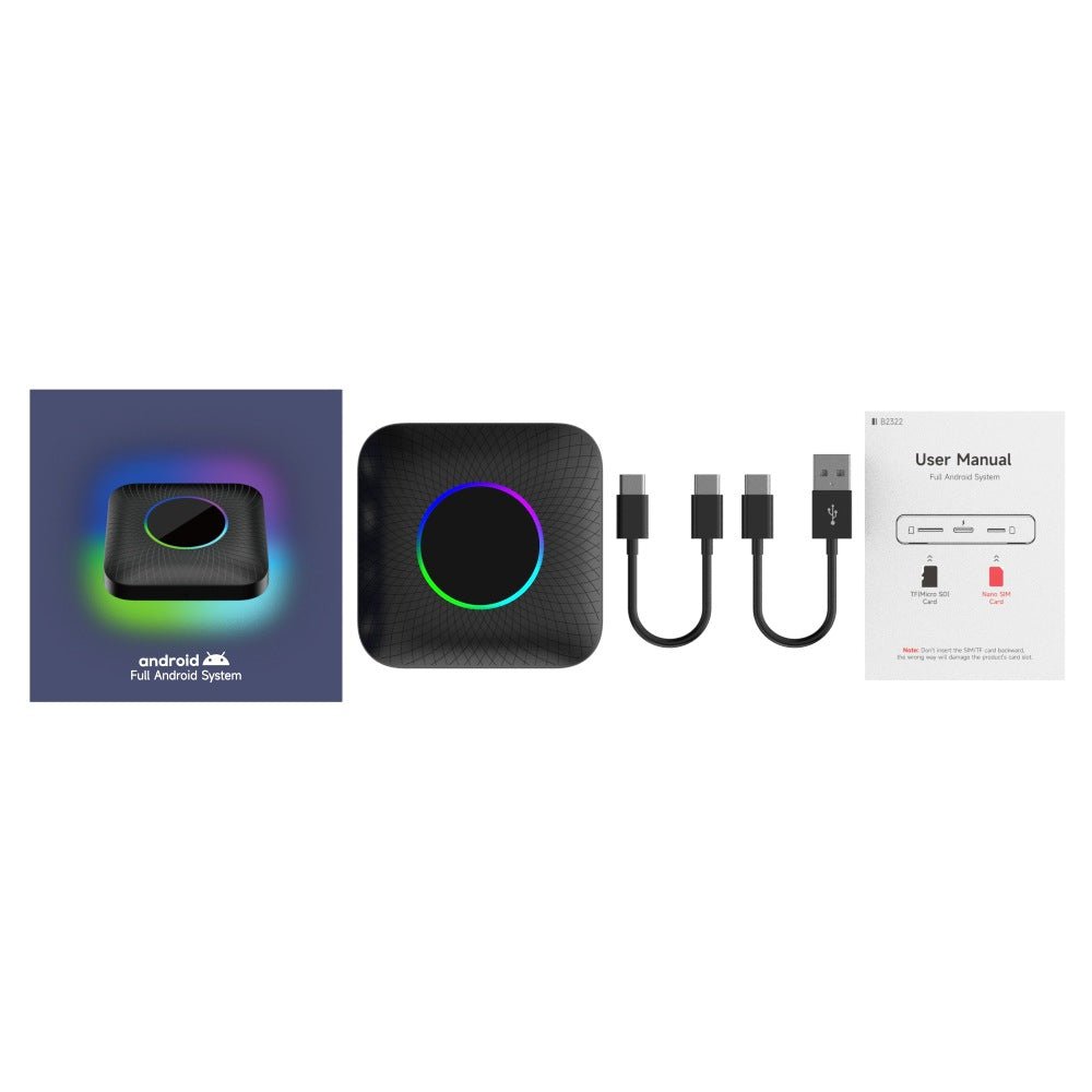 Tbox-Led Wireless Carplay Moxibustion Box Android 13 System Universal Wired Car Carplay Mini - IVOIRART.COM