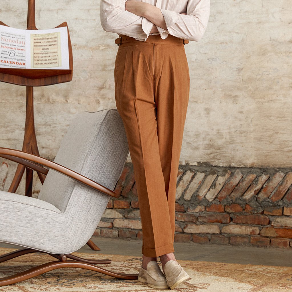 Tencel Cotton Comfortable Breathable Thin High Waist Straight Pants - IVOIRART.COM
