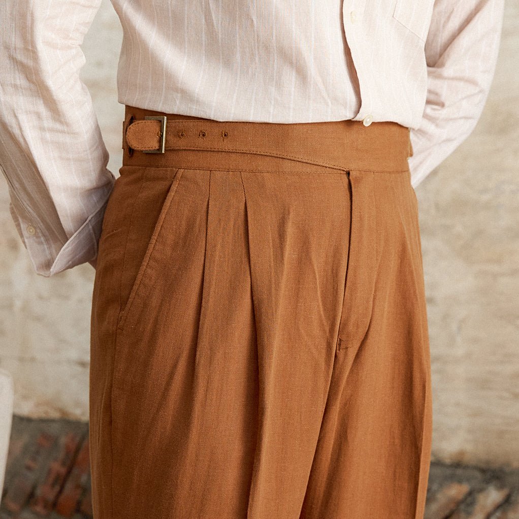 Tencel Cotton Comfortable Breathable Thin High Waist Straight Pants - IVOIRART.COM
