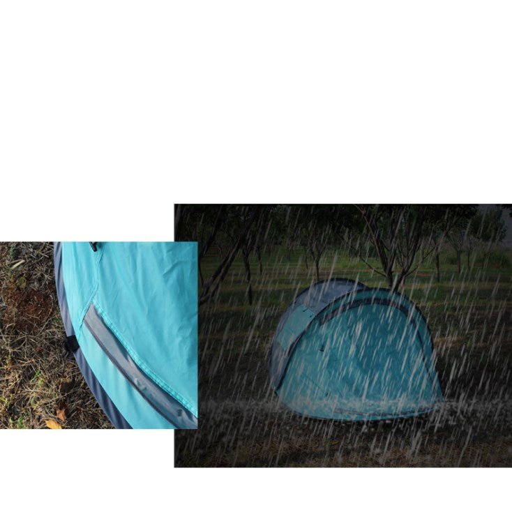 Tente de camping automatique en polyester soie 190T, 245×150×105 cm, structure en fibre de verre - IVOIRART.COM