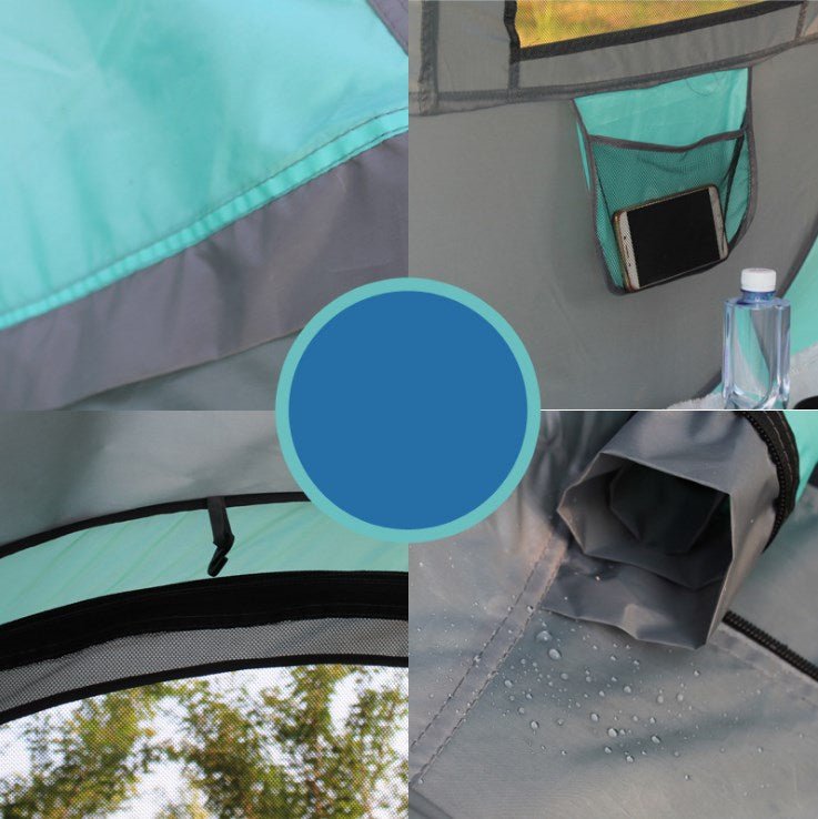Tente de camping automatique en polyester soie 190T, 245×150×105 cm, structure en fibre de verre - IVOIRART.COM