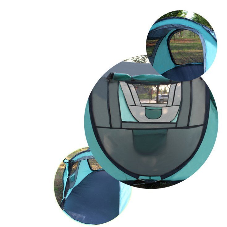Tente de camping automatique en polyester soie 190T, 245×150×105 cm, structure en fibre de verre - IVOIRART.COM