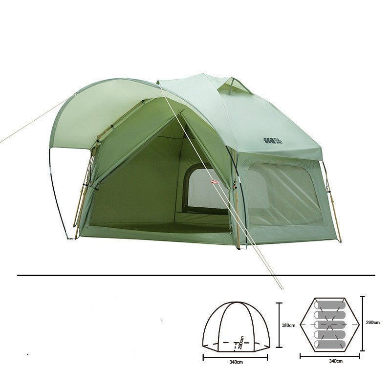 Tente de camping automatique pliable épaisse, imperméable, portable pour extérieur - IVOIRART.COM