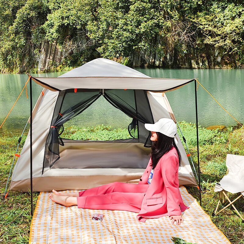 Tente de camping automatique rapide, imperméable, multi-personnes pour plage - IVOIRART.COM