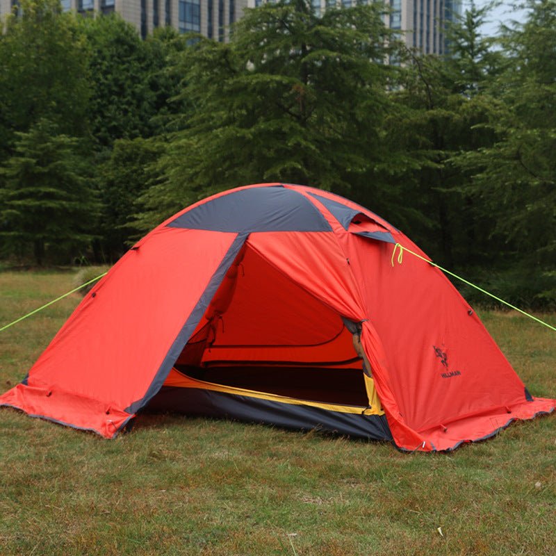 Tente de Camping Extérieure à Double Couche avec Armature en Aluminium - 140x210x110cm - IVOIRART.COM