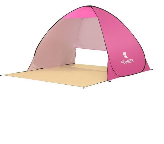 Tente de plage double automatique avec protection solaire UV et pare-soleil - IVOIRART.COM