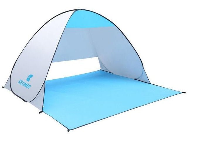 Tente de plage double automatique avec protection solaire UV et pare-soleil - IVOIRART.COM