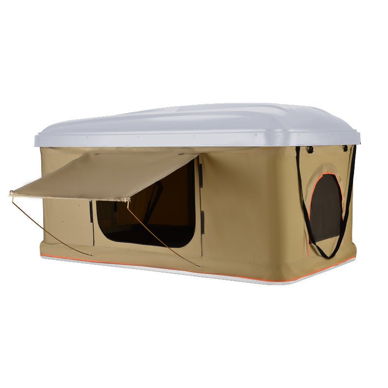 Tente de Toit Pliante avec Coque Rigide pour Camping et Tour Autonome en Plein Air - IVOIRART.COM