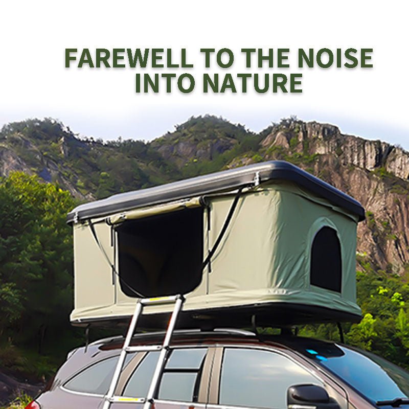 Tente de Toit Pliante avec Coque Rigide pour Camping et Tour Autonome en Plein Air - IVOIRART.COM