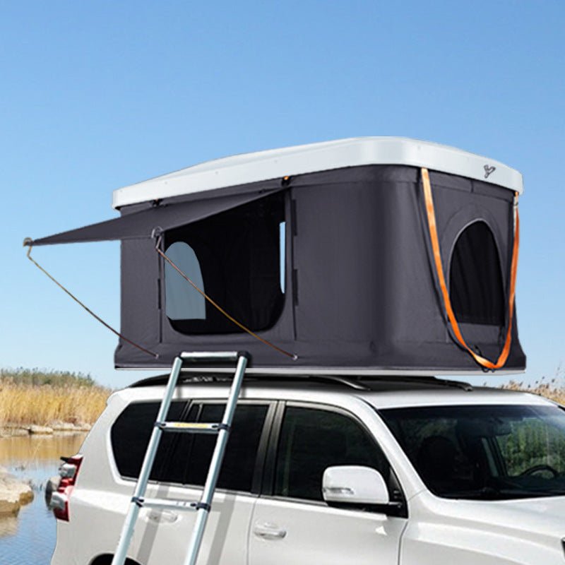 Tente de Toit Pliante avec Coque Rigide pour Camping et Tour Autonome en Plein Air - IVOIRART.COM