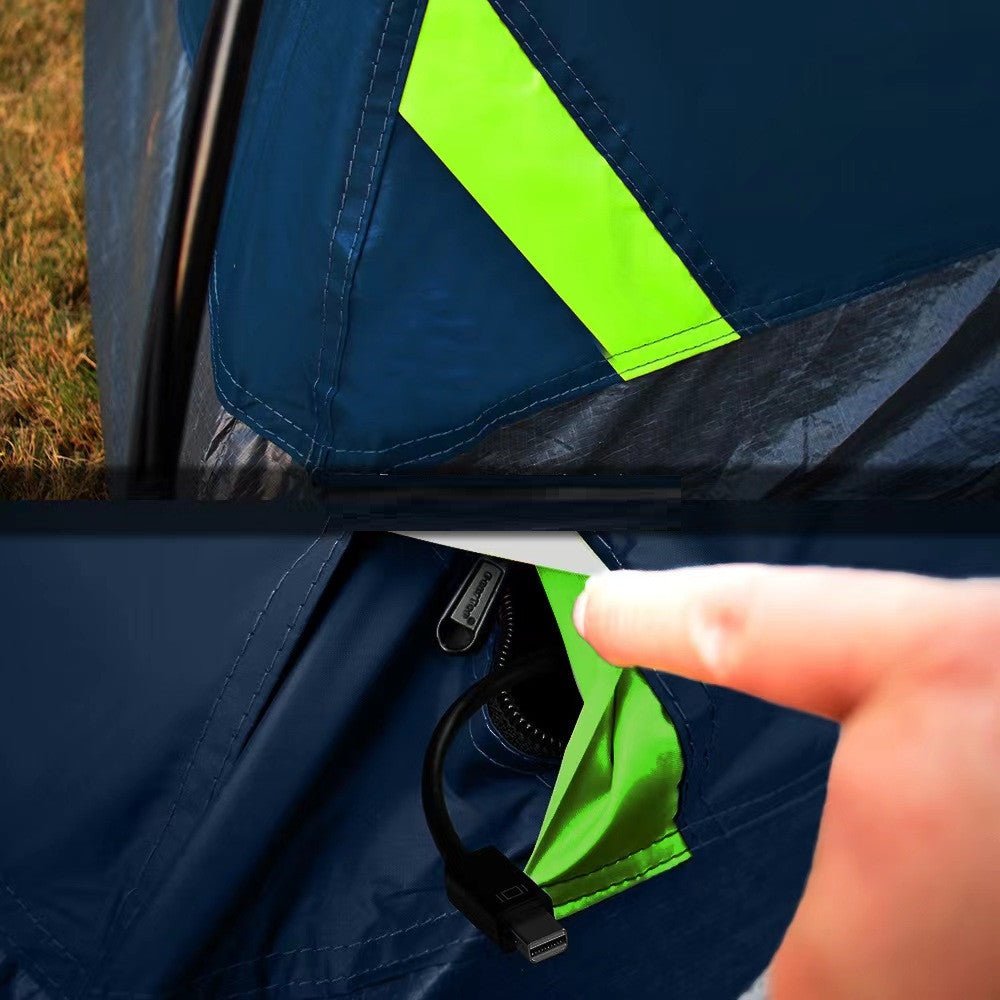 Tente noire 4 personnes avec revêtement obscurcissant pour camping en famille et randonnée - IVOIRART.COM