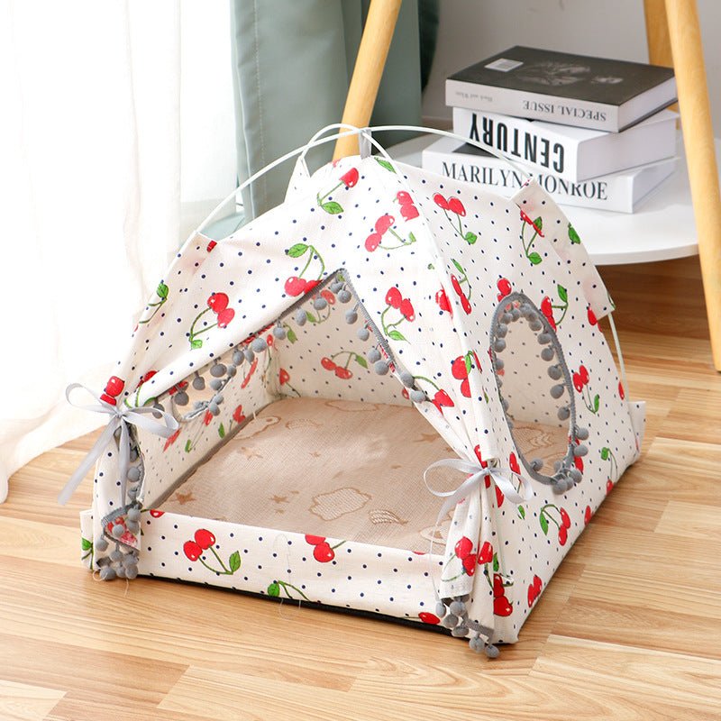 Tente pour Chat Maison Fermée Couchage Enveloppant pour Animaux Confortable - IVOIRART.COM