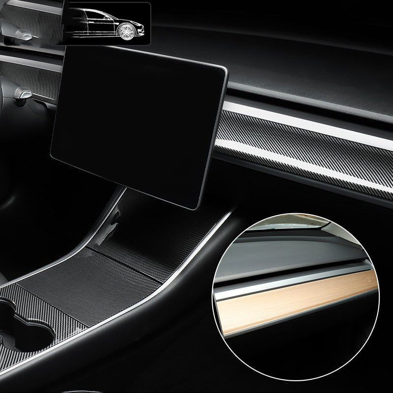 tesla Tesla model 3 dashboard decorative bright strips - IVOIRART.COM