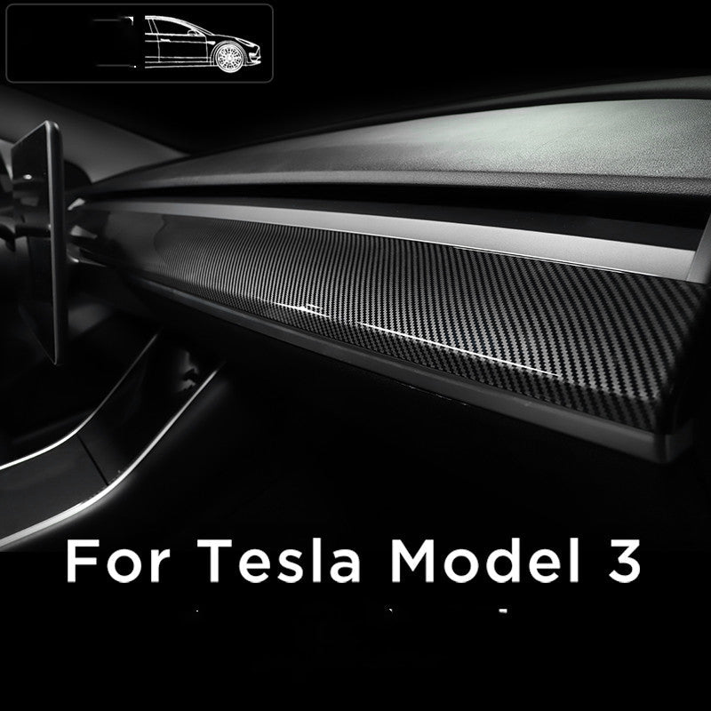 tesla Tesla model 3 dashboard decorative bright strips - IVOIRART.COM