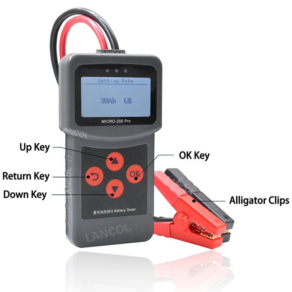 Testeur de Batterie Automobile Polyvalent pour Véhicules 12V et 24V, Précis et Rapide - IVOIRART.COM